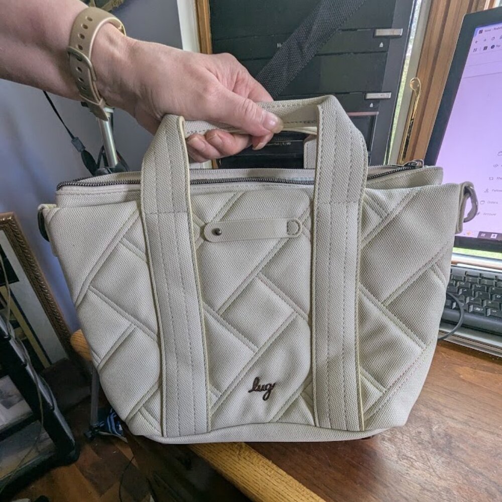 Lug White Purse